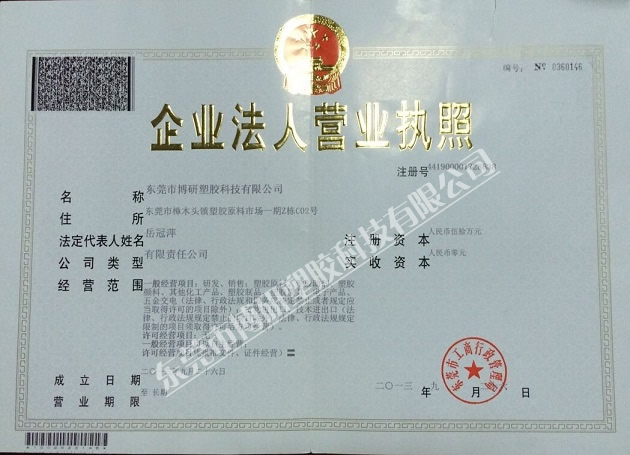企業法人營業執照